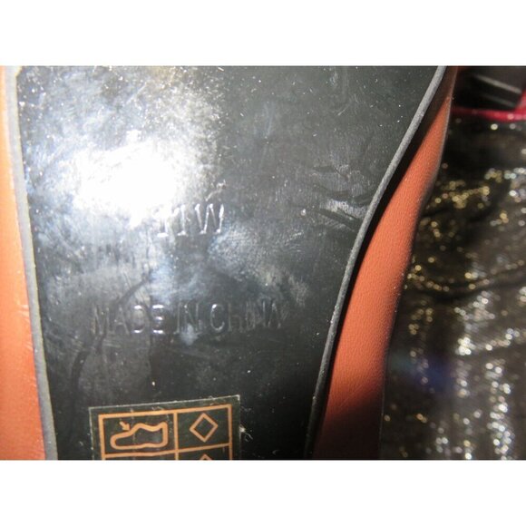 ASHRO Rush Hour Vegan Leather Kitten Heel Slide Mule Buckle Accent Slip On Sz 11 - Picture 9 of 9